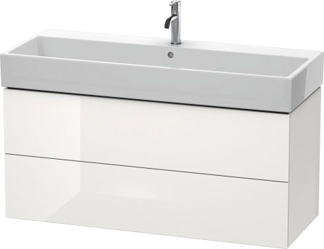 Тумба подвесная под раковину Duravit L-Cube LC 6279 2222 белый глянцевый