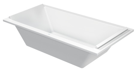 Акриловая ванна Duravit Starck 700341000000000 2000 х 1000 c двумя наклонами для спины, встраиваемая версия или версия с панелями, белая