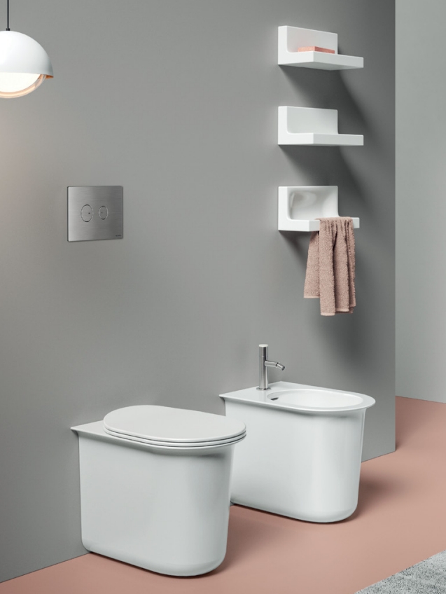 Клавиша смыва ARTCERAM INOX 714 714.000.BS 245 мм х 165 мм, 2 режима, нержавеющая сталь, цвет Steel
