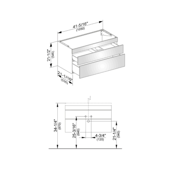 Тумба подвесная под раковину KEUCO EDITION 11 31551 210000 с двумя выдвижными фронтами, корпус/фасад глянцевый лак, белая