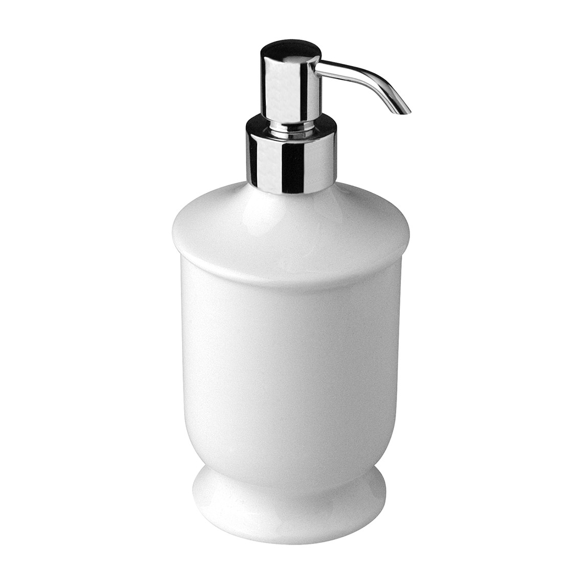 Дозатор для жидкого мыла настольный без держателя NICOLAZZI ACCESSORI 6006СR Белый/Хром