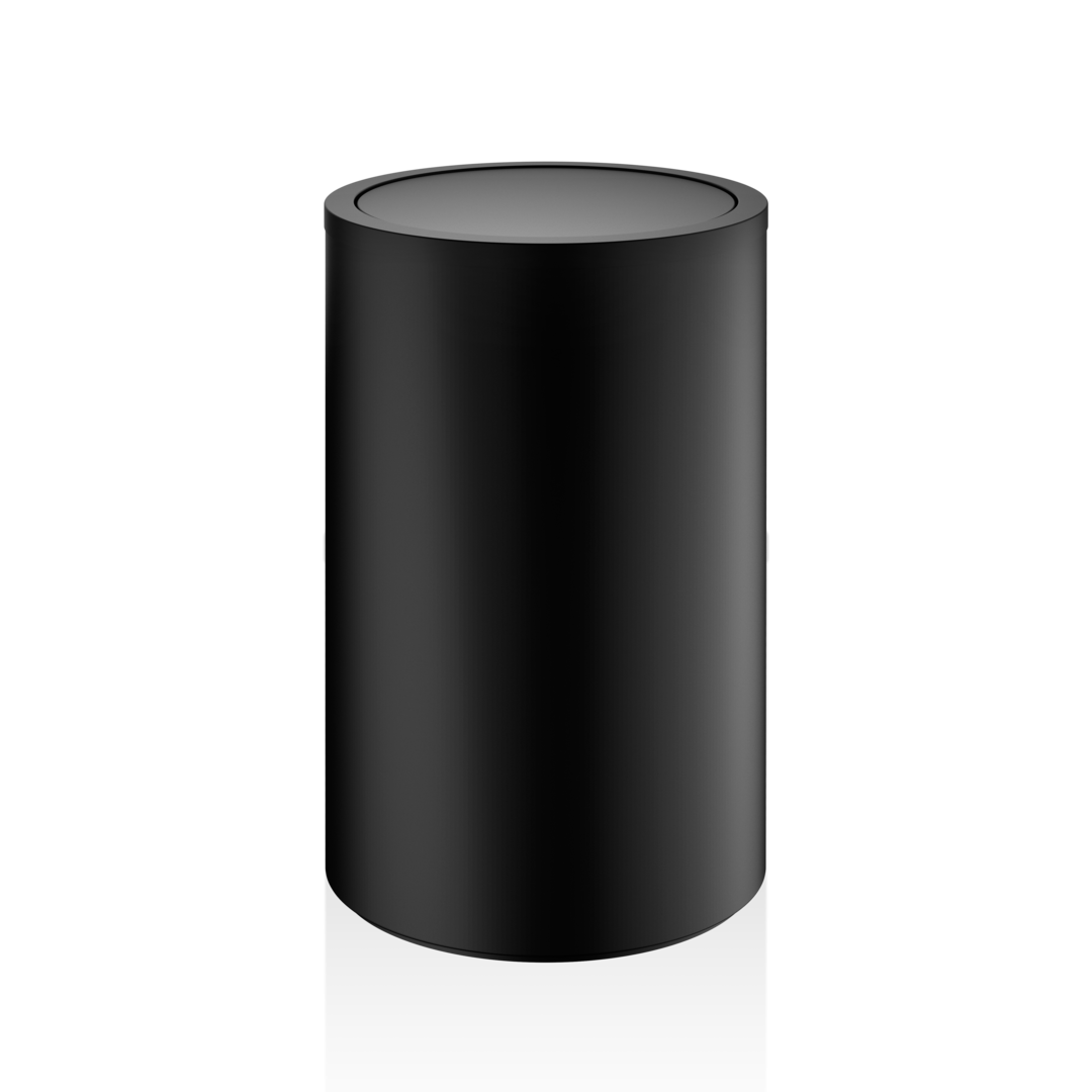 Корзина для белья  DECOR WALTHER  DW 121  0610760    58 X Ø 35 см, 40 л, вращающаяся крышка, цвет черный матовый