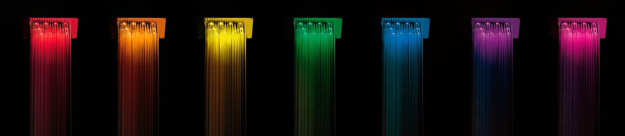 Верхний душ Bossini Dream Cube H37456 Хром с RGB хромотерапией