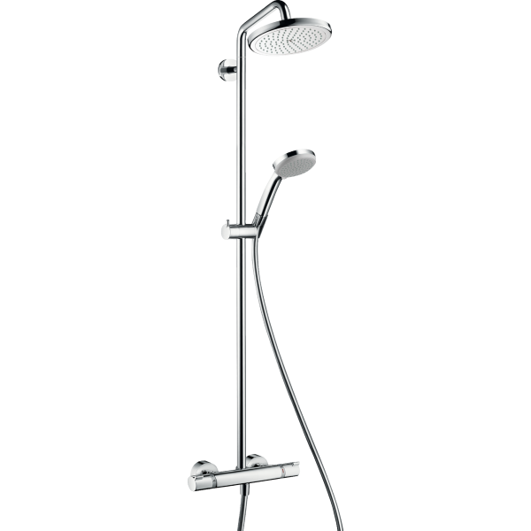 Душевой комплект Hansgrohe Croma 220 Showerpipe 27188000 EcoSmart 9 л/мин хром