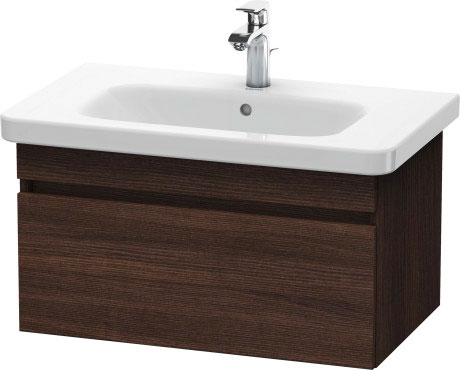 Тумбочка подвесная под раковину Duravit DuraStyle DS 6381 5353 с 1 выдвижным ящиком, каштан тёмный