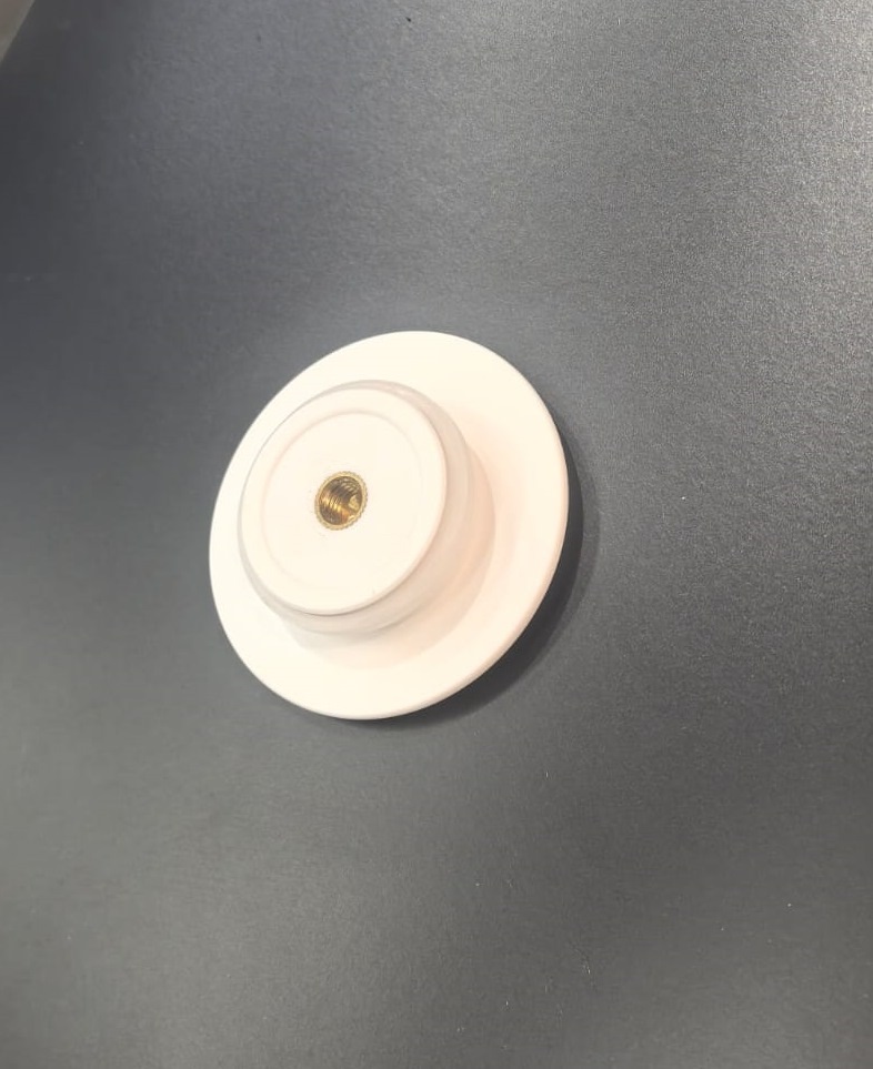 Крышка донного клапана для ванны DEA DESIGN  DD4210 18  из искусственного камня Solid Suface, цвет белый матовый White 18