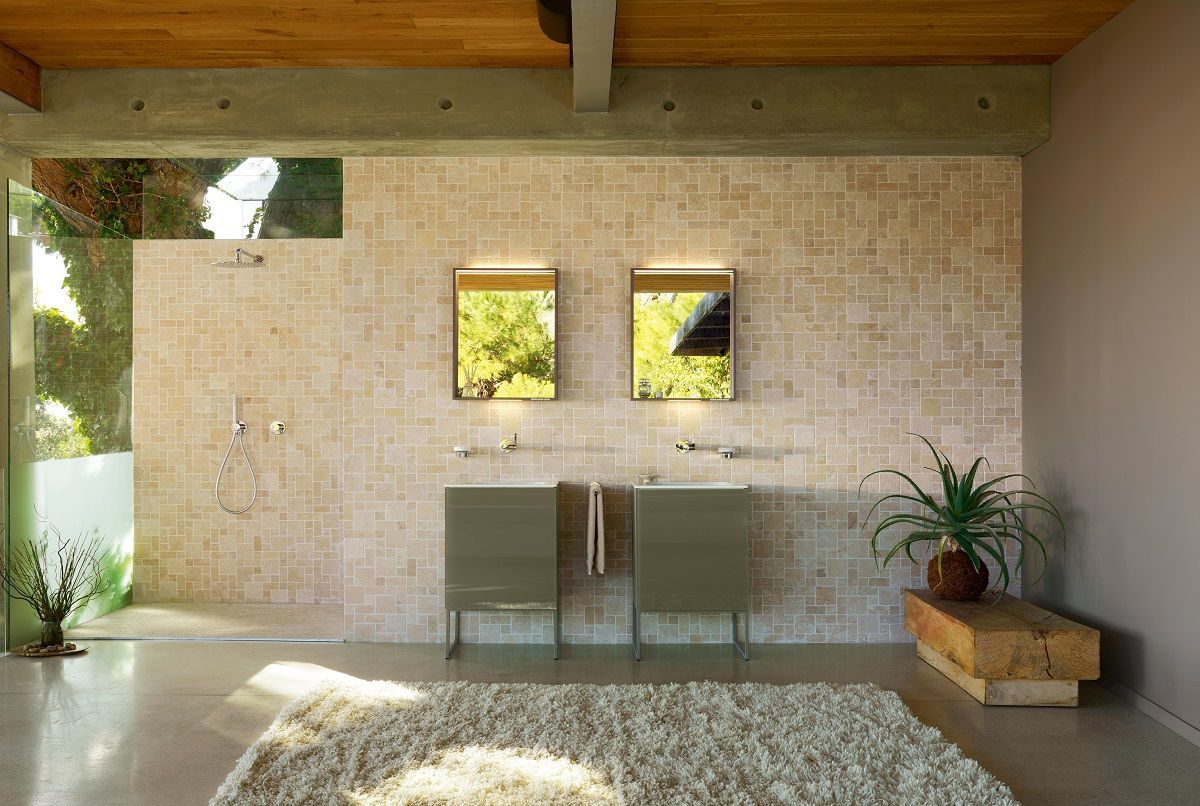 Тумба под умывальник Keuco Plan 32942 140000 корпус лак матовый трюфель, фасад стекло трюфель глянцевый