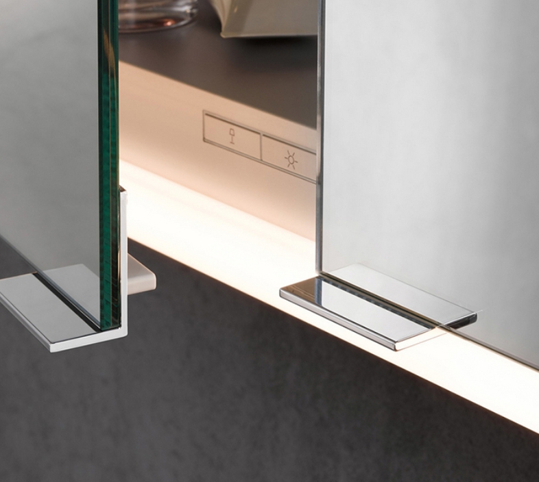 Зеркальный шкаф настенный с подстветкой KEUCO Royal Modular 2.0 800211080100200 800 мм х 700 мм х 160 мм, 2 створки, 2 розетки