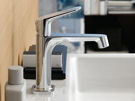 Смеситель для раковины Axor Citterio М 34010000 со сливным гарнитуром хром