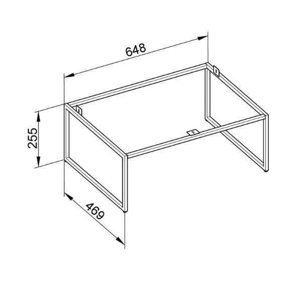 Напольные ножки Keuco Plan 32998 300002 лак белый матовый