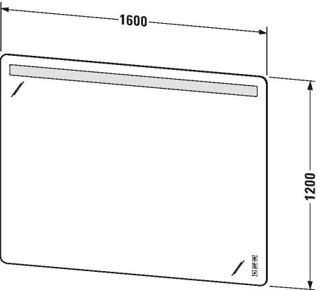 Зеркало с подсветкой Duravit Luv LU976500000