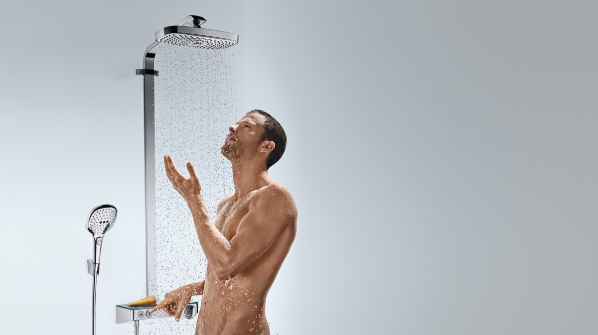 Душевая стойка Hansgrohe Raindance Select E 300 2jet 27126000 Showerpipe хром