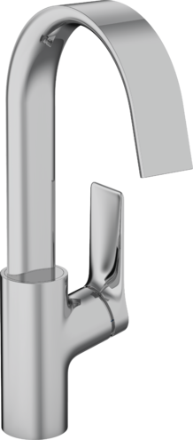 Смеситель для раковины однорычажный HANSGROHE Vivenis 75032000 210 мм, с поворотным изливом, без сливного гарнитура, хром