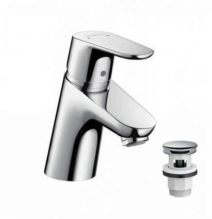 Смеситель для раковины с донным клапаном Hansgrohe Focus 31604000 Хром
