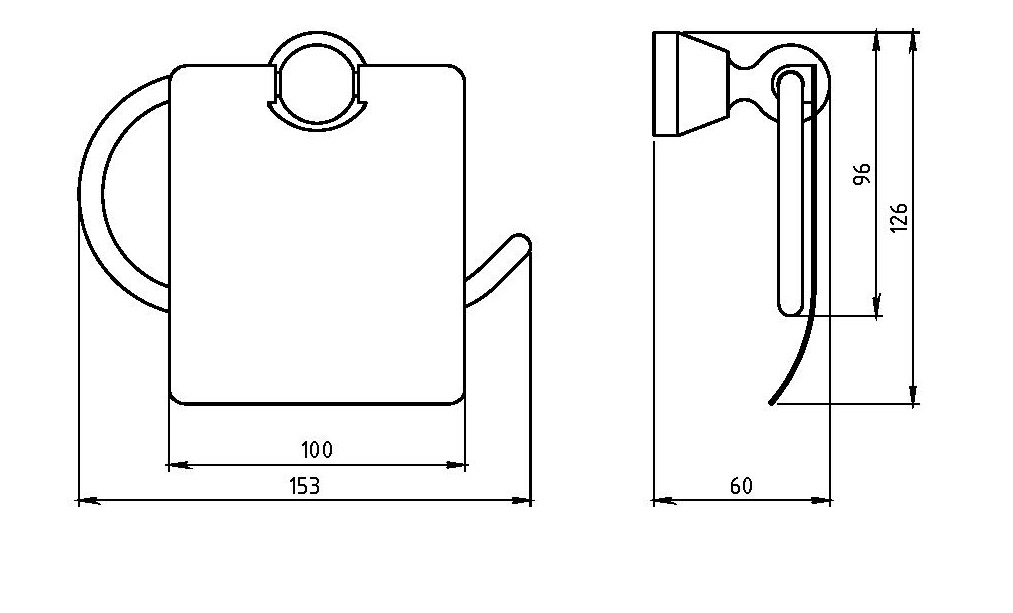 РАСПРОДАЖА Держатель для туалетной бумаги Novaservis Metalia 3 6338.0 хром