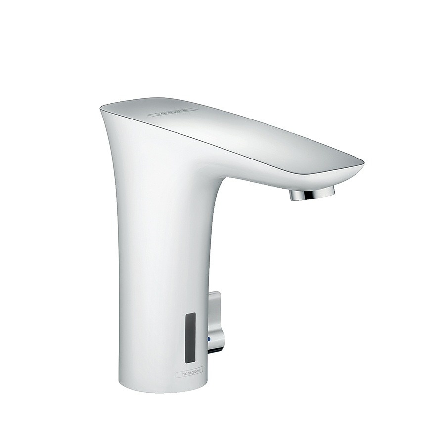 РАСПРОДАЖА Электронный смеситель для раковины Hansgrohe PuraVida 15172400 Белый/Хром