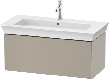 Тумба подвесная DURAVIT White Tulip WT424206060 458 мм х 984 мм, с одним выдвижным ящиком, серо-коричневый шелковисто-матовый