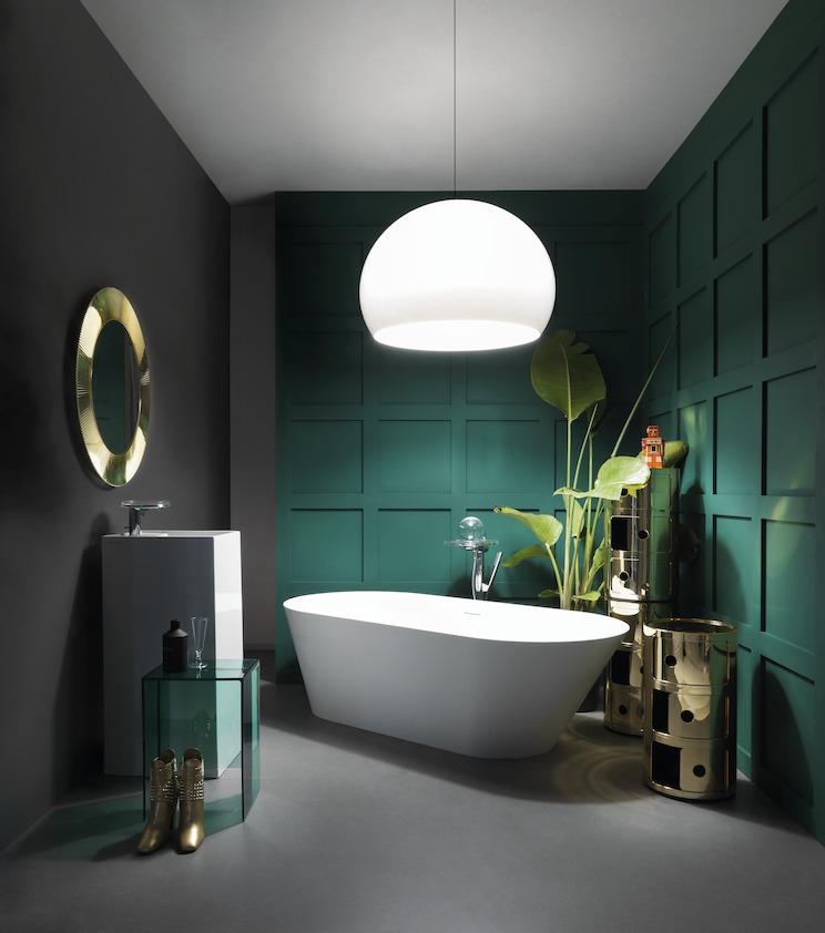 Табурет для ванной комнаты Kartell by Laufen   3.8933.0.092.000.1 пластик зеленый изумрудный.