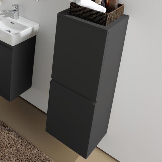 Средний шкаф-пенал подвесной Laufen  Pro   4.8311.2.095.480.1    высота 100 см, дверь правая, графит