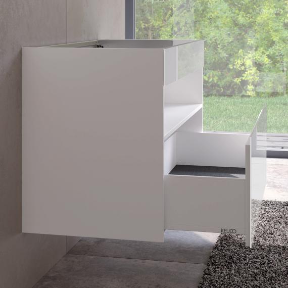 Тумба под раковину KEUCO STAGELINE 32872 300000 1000 мм х 625 мм х 490 мм, с 1 выдвижным ящиком, с сифоном, белый/белый