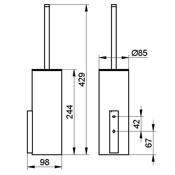 Ершик для туалета Keuco Edition 400 11564 019000 хром