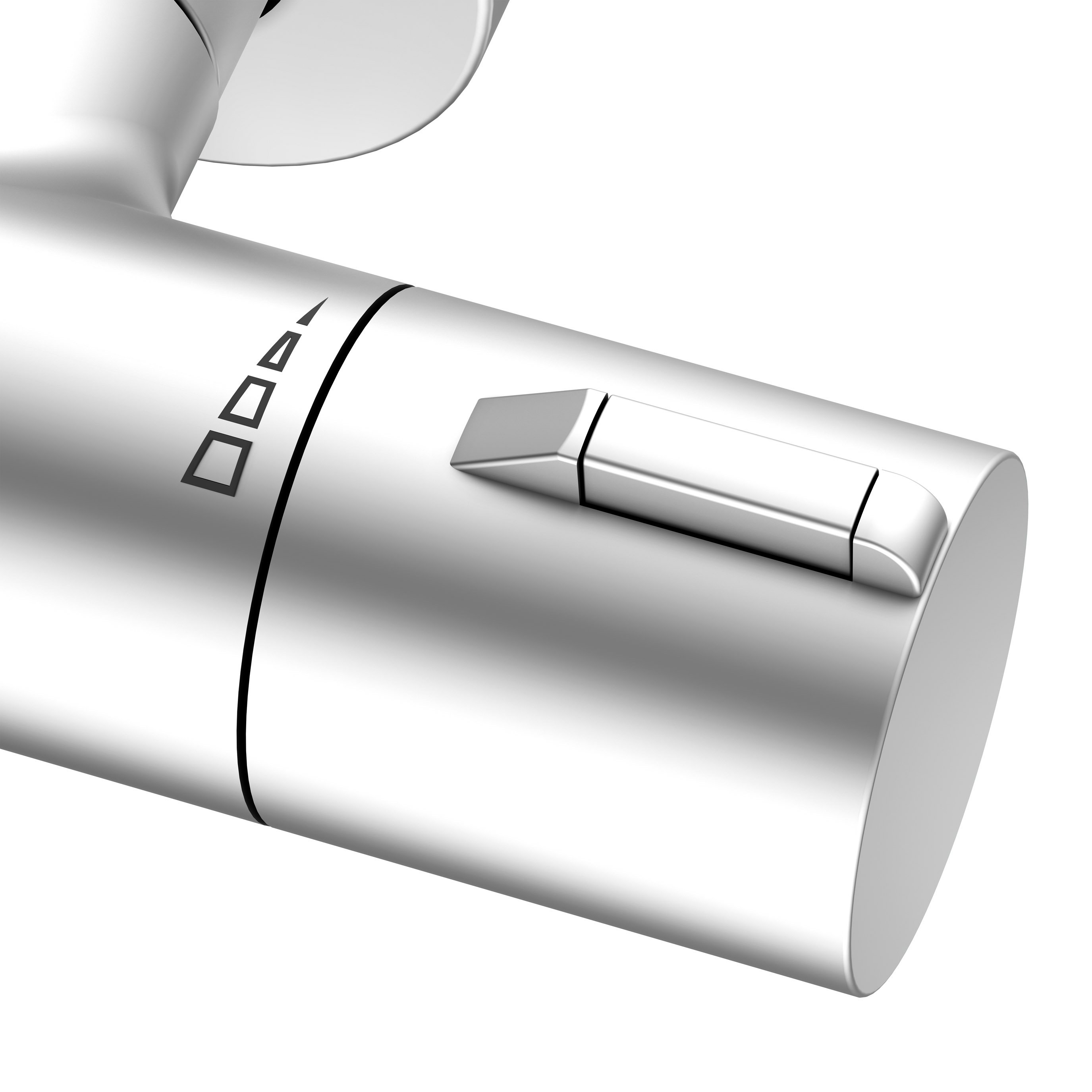 Термостат для душа KEUCO PLAN BLUE 53926 171001 с защитой от обратного потока, цвет Алюминий finish