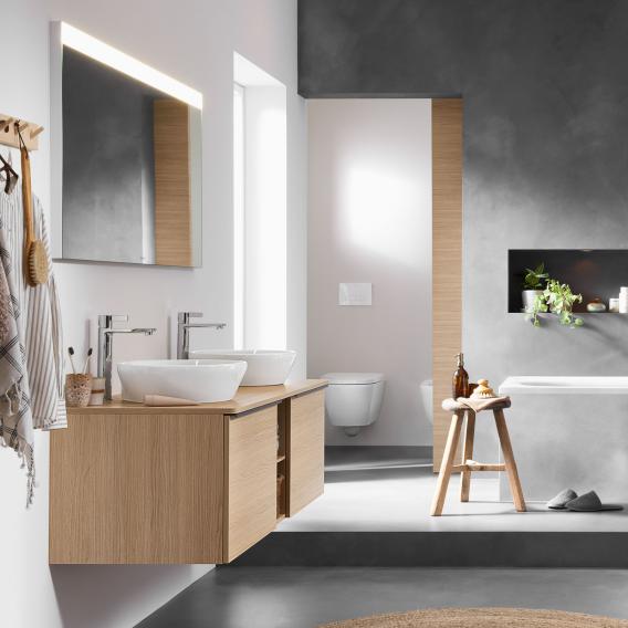 Унитаз подвесной + сиденье Duravit D-Neo Rimless 45770900A1 370 мм х 540 мм, с вертикальным смывом, без смывного края, с креплением Durafix, белый