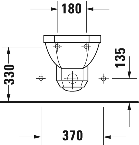 Подвесное биде Duravit 1930 0266100000 белое