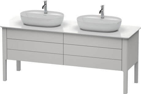 Тумба напольная под столешницу Duravit Luv LU9567B3939 скандинавский белый