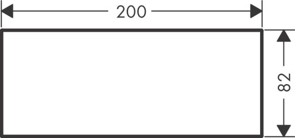 Панель для смесителя 20 см AXOR MyEdition 47909000 Белый мрамор