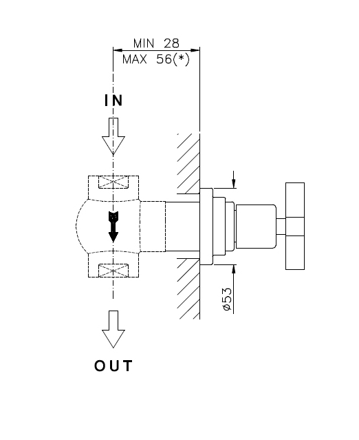 Наружная часть запорного вентиля NICOLAZZI THERMOSTATICO DAMES ANGLAISES 4912BZ18 Бронза