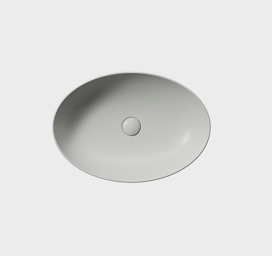 Донный клапан с открытым сливом GSI SPARES PVC17 для раковин без перелива, цвет Cenere matte