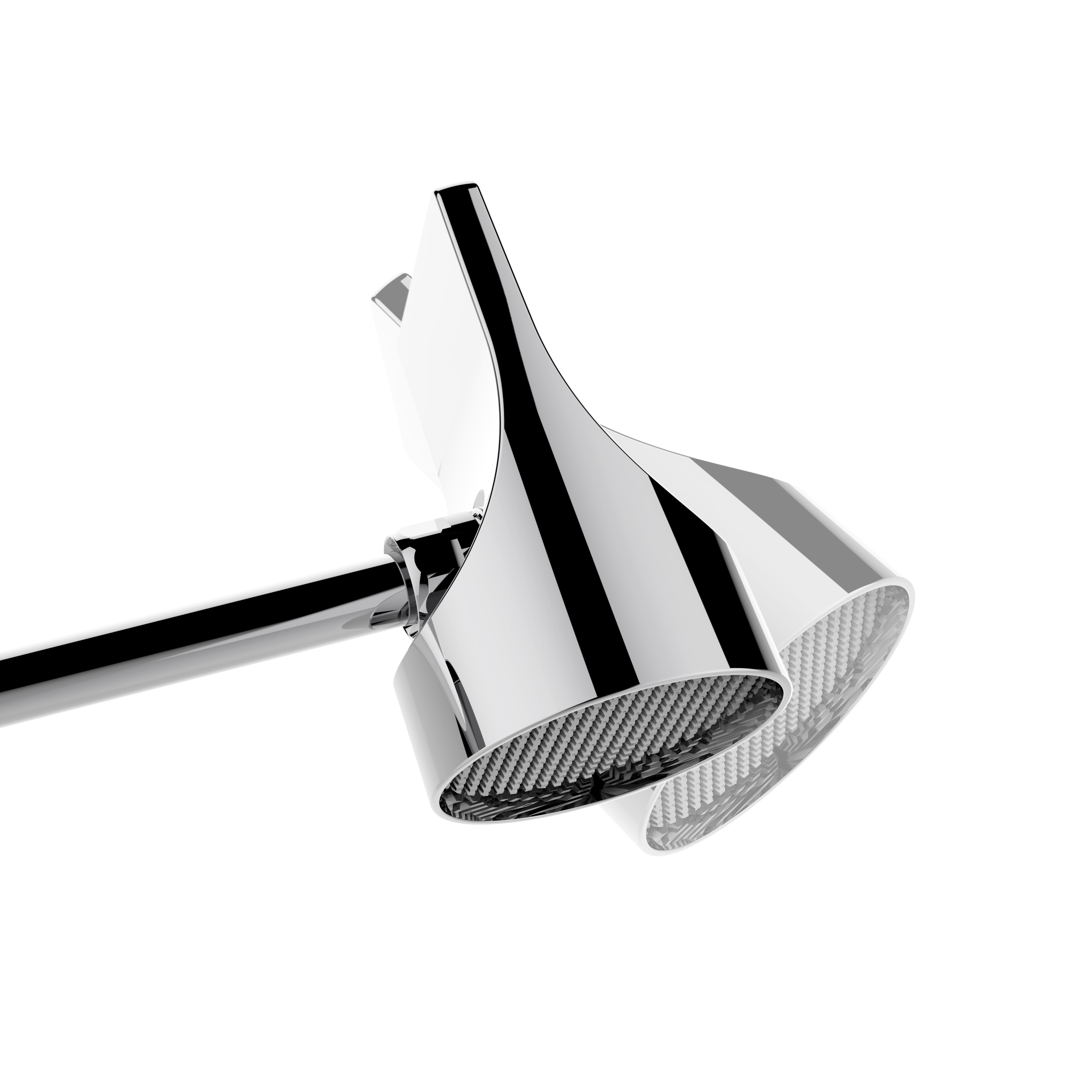 Верхний душ BOSSINI Apice HH1000.073 Ø 100 мм, c поворотным держателем, чёрный матовый