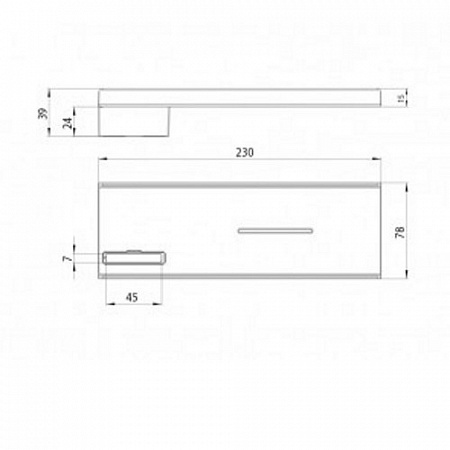 РАСПРОДАЖА Мыльница Bossini V00116.030 Хром