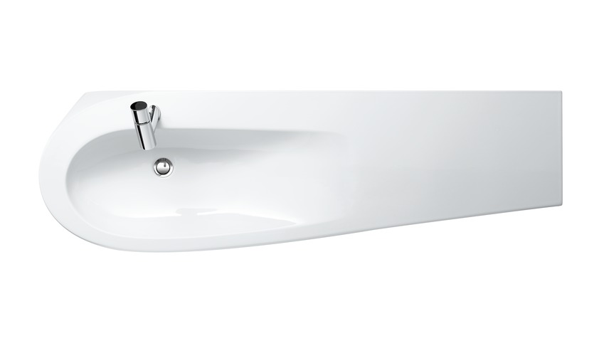 Раковина столешница Laufen IL Bagno Alessi One  814971 160 см полочка справа