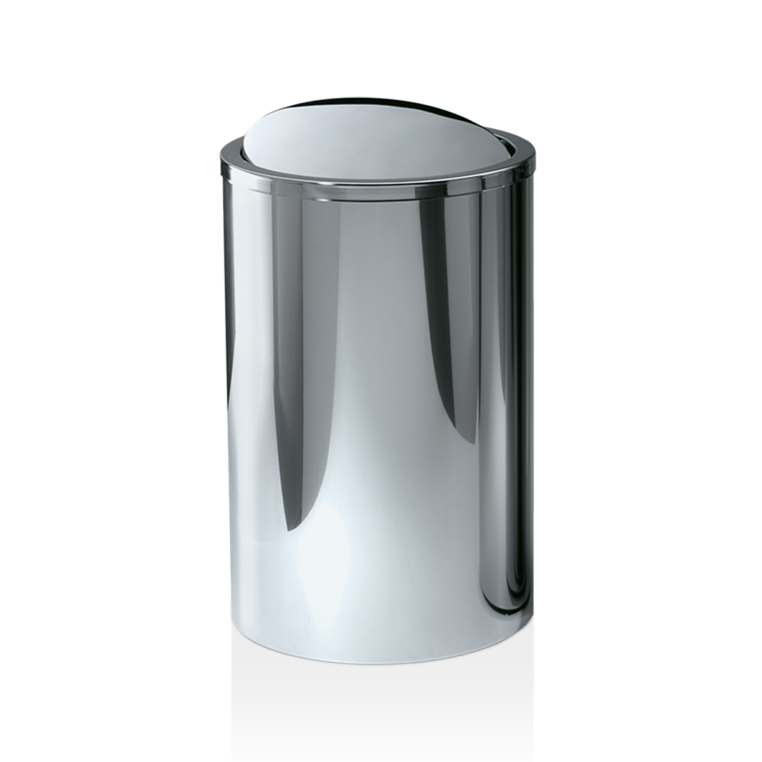 Корзина для белья  DECOR WALTHER  DW 121  0610770    58 X Ø 35 см, 40 л, вращающаяся крышка, цвет сталь полированная