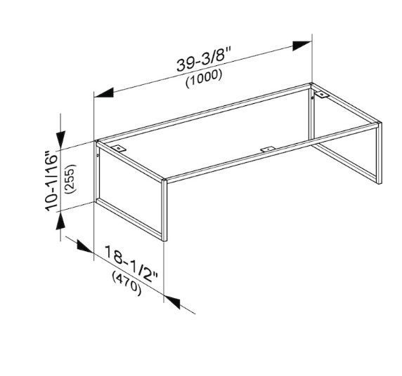 Напольные ножки Keuco Plan 32998 180004 лак кашемир матовый