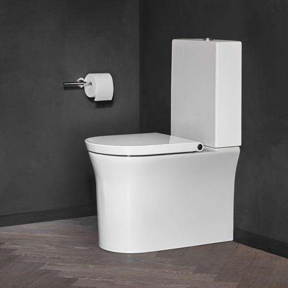 Унитаз напольный Duravit White Tulip 2197092000 650 мм х 370 мм, с вертикальным смывом, с HygieneFlush, Vario, с креплением, с покрытием HygieneGlaze, белый
