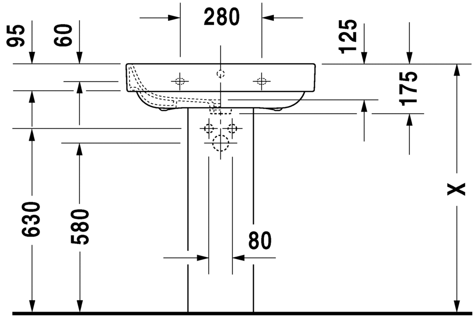 Раковина подвесная Duravit Happy D.2 2316650000 65х49см