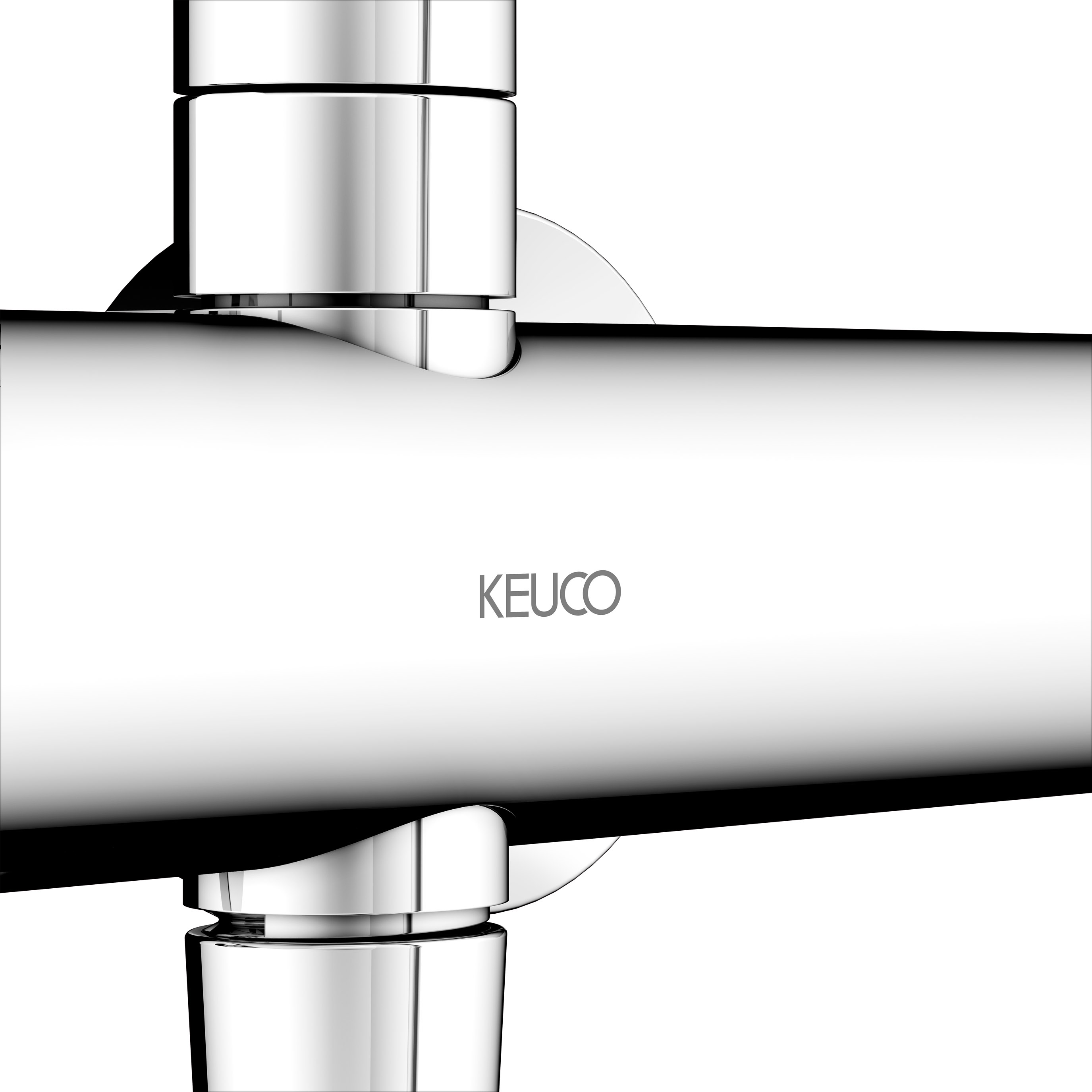 Душевая система с термостатом KEUCO PLAN BLUE 53926 012321 с верхним и ручным душем и шлангом, цвет Хром