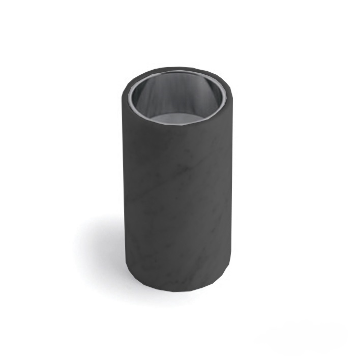 Стакан для зубных щёток настольный BERTOCCI CARRARINO 124 4400 0800 Nero/Чёрный матовый