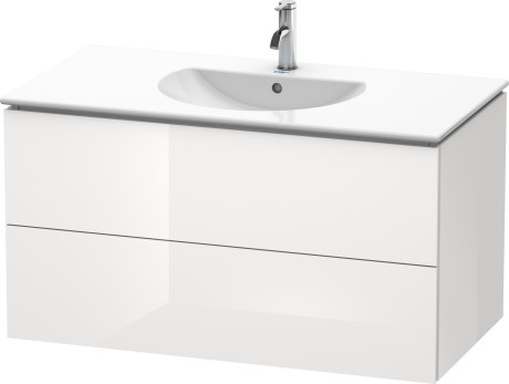 Тумба подвесная под раковину Duravit L-Cube LC626308585 белый глянцевый