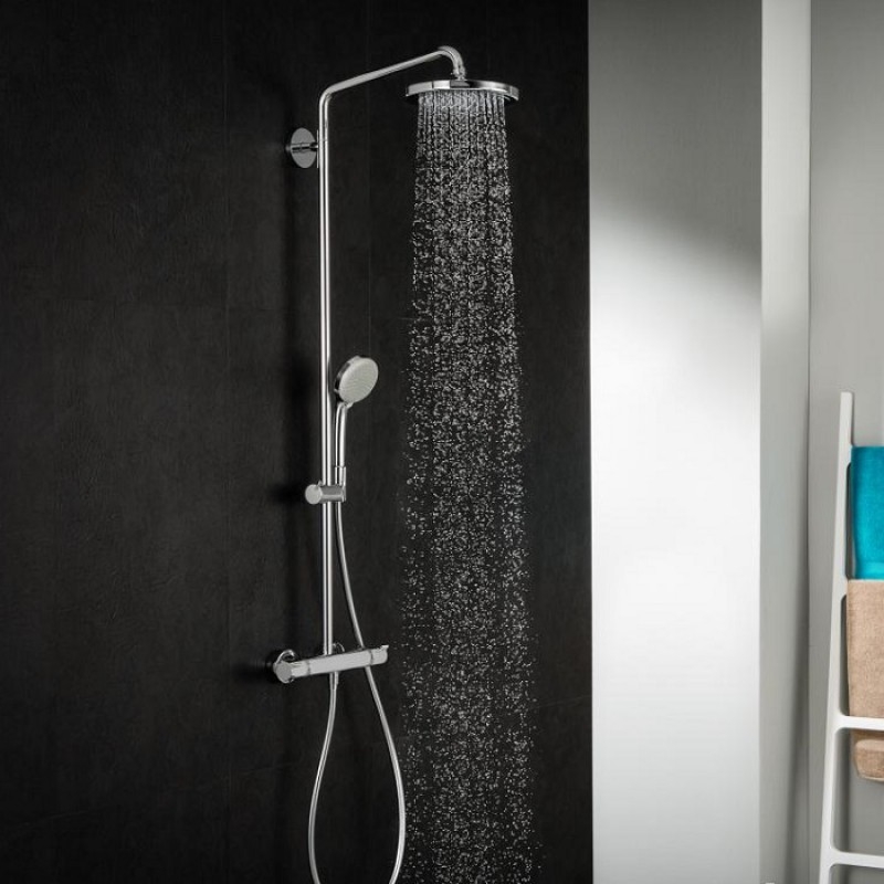 Душевой комплект Hansgrohe Raindance Select Showerpipe 240 27115000 с термостатом хром