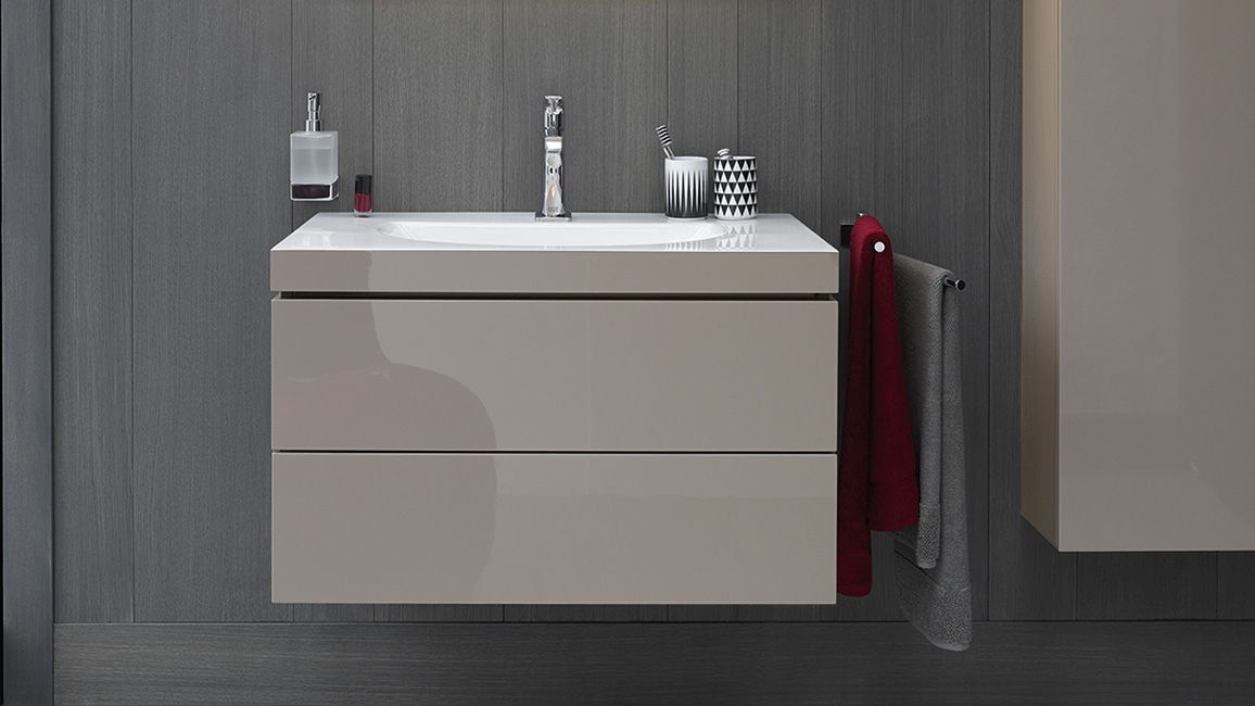 Тумба подвесная с раковиной Duravit L-Cube LC6928O1414 терра