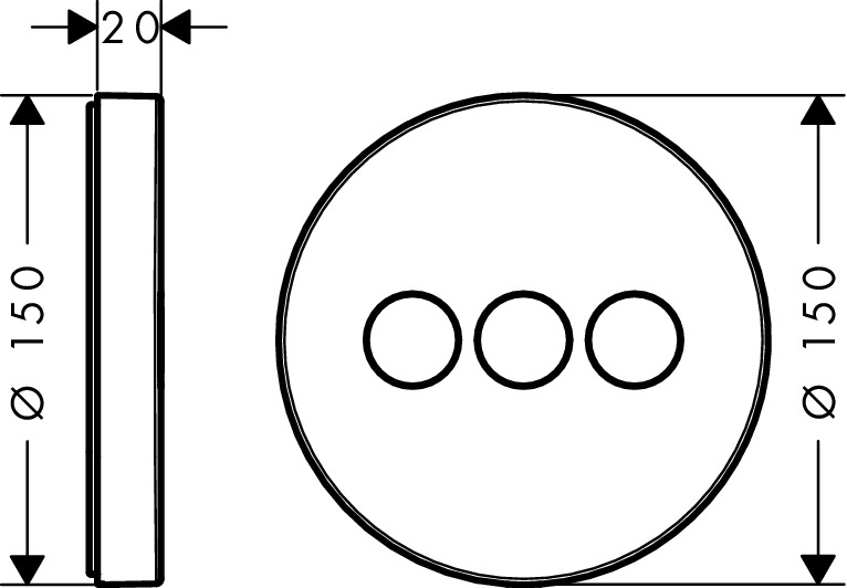 Запорный вентиль Hansgrohe ShowerSelect S 15745000 для 3 потребителей хром
