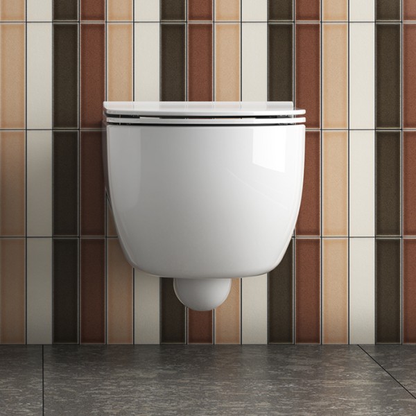 Сиденье для унитаза GLOBO MODE ME020BI 428 мм х 340 мм, с Soft-Close, белое глянцевое