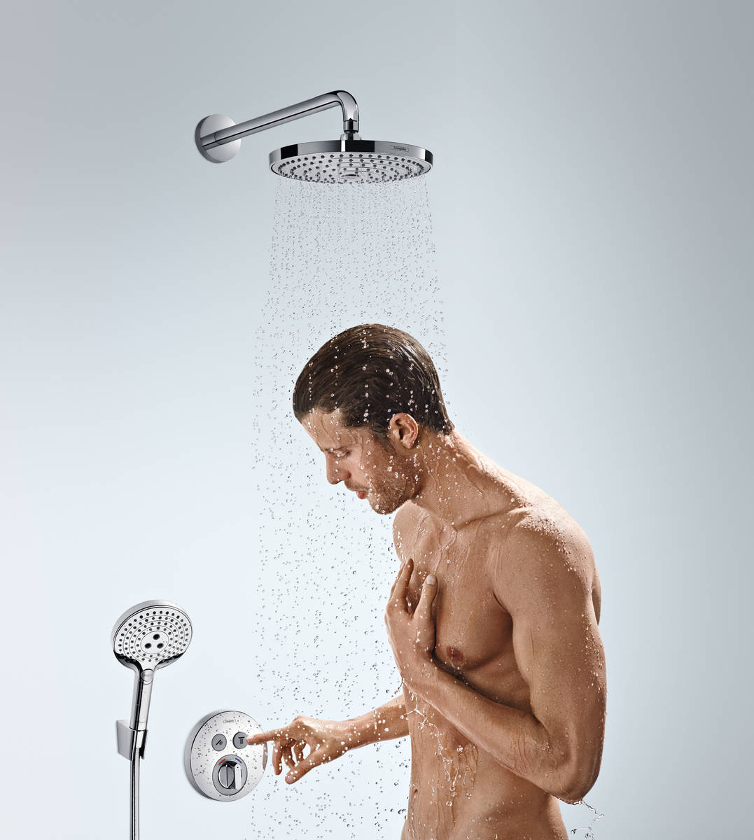 Держатель для душа HANSGROHE Porter S 28331340 цвет Шлифованный чёрный хром