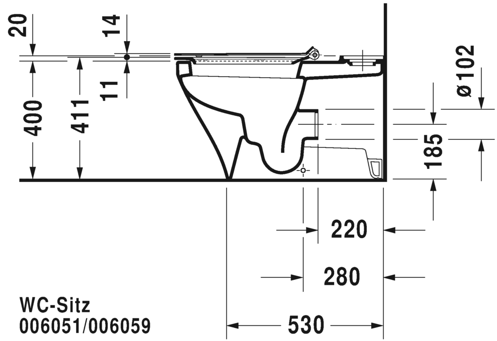 Напольный комбинированный унитаз Duravit DuraStyle 2156090000 белый