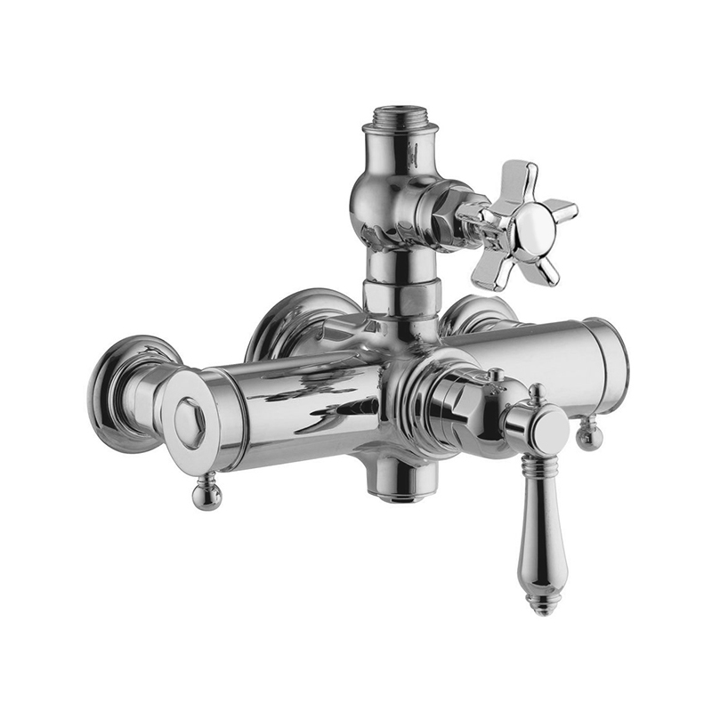 Терсмостат для душа на 3 отверстия NICOLAZZI THERMOSTATICO 4917CR18 с вентилями  DAMES ANGLAISES, хром