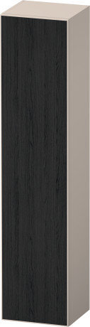 Шкаф-пенал высокий петли слева DURAVIT ZENCHA ZE1352L16830000 360 мм х 400 мм х 1760 мм, чёрный дуб/серо-коричневый суперматовый